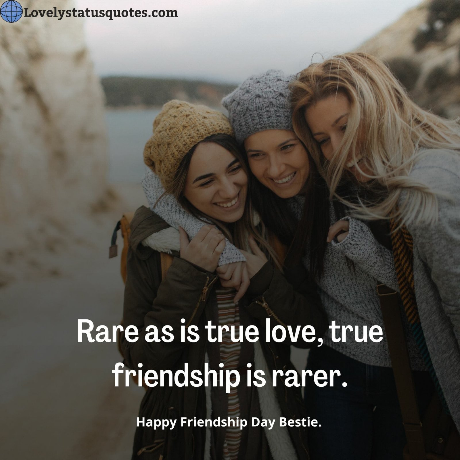 Rare as is true love, true friendship is rarer.Happy Friendship Day Bestie.