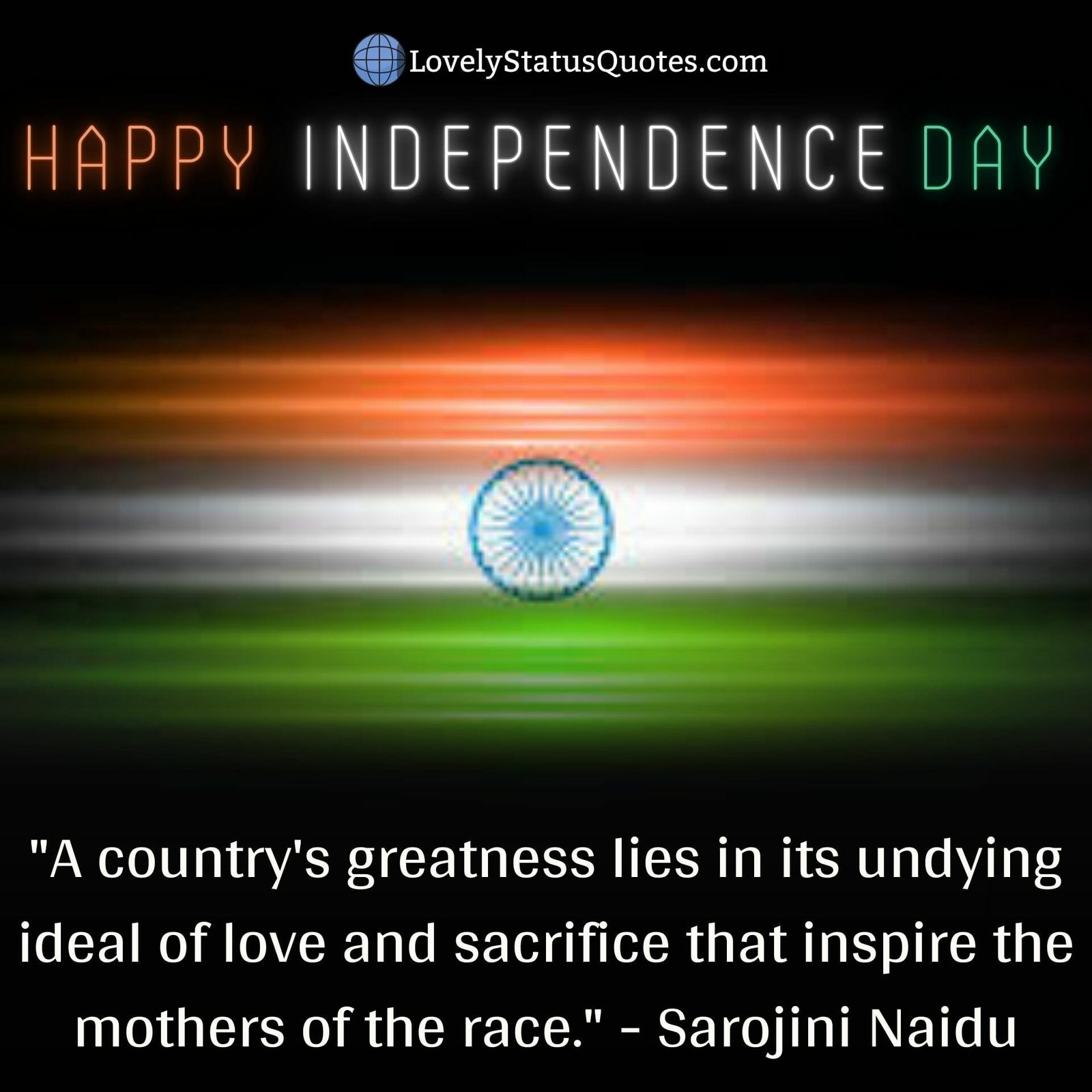 Happy Independence Day quotes by sarojni naidu